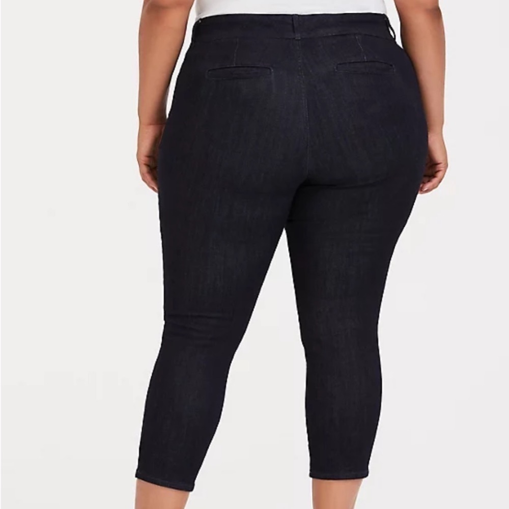 Torrid Crop Classic Skinny Trouser Jeans Dark Wash 18R 18 Regular V - Picture 2 of 8